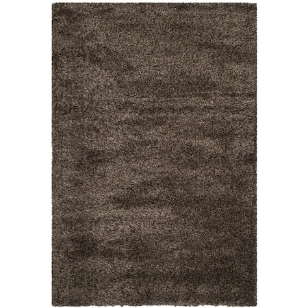 Safavieh 3 x 5 ft. Shag Power Loomed Rug; Small Rectangle - Mushroom SG151-8181-3